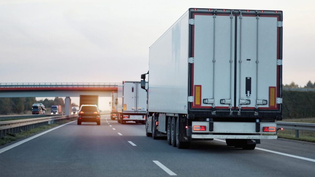 Link Resources chain of responsibility level 2 heavy freight trucks travelling on highway transport route